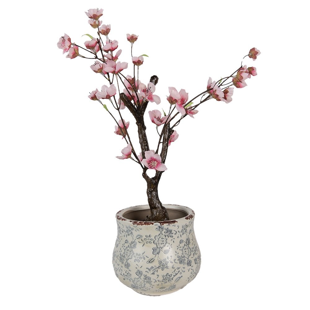 Bloempot Ø 15x13 cm Groen Keramiek Bloemen