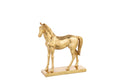 J-Line decoratie Paard Op Basis - polyresin - goud - S