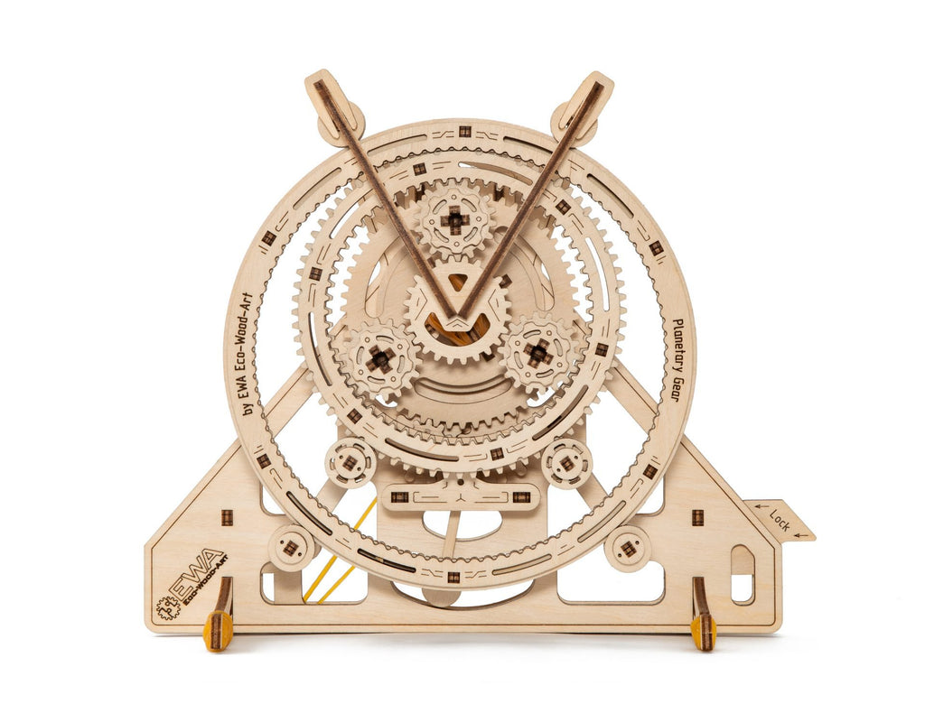 Eco Wood Art (EWA) 3D Mechanische Puzzel Planetary Gear, 1058, 11,8x24,7x20,4cm