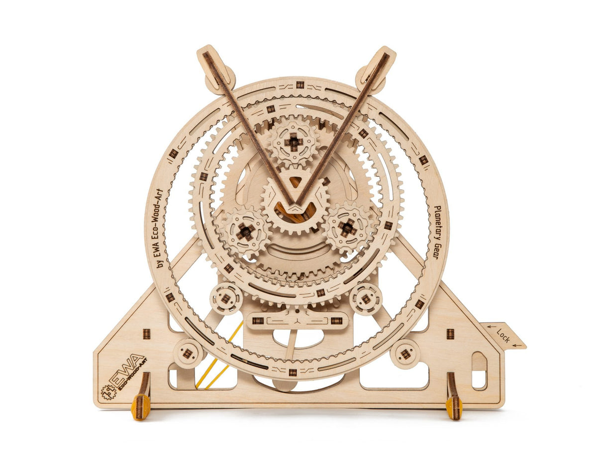 Eco Wood Art (EWA) 3D Mechanische Puzzel Planetary Gear, 1058, 11,8x24,7x20,4cm