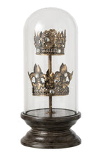 J-Line Decoratieve stolp met kroon - polyresin - brons/zwart