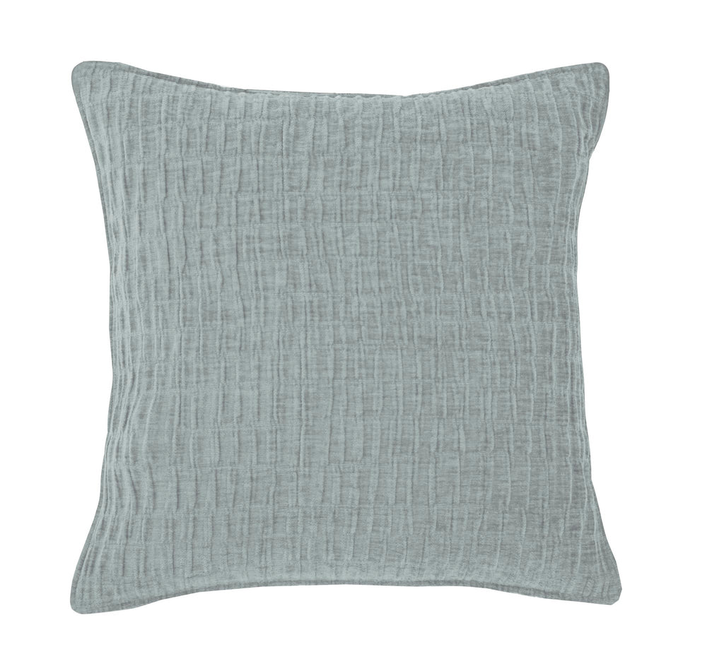 Kussen (gevuld) Chenille - 42X42 cm - wijnrood