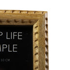 Fotolijst mango hout gesneden 10x10cm