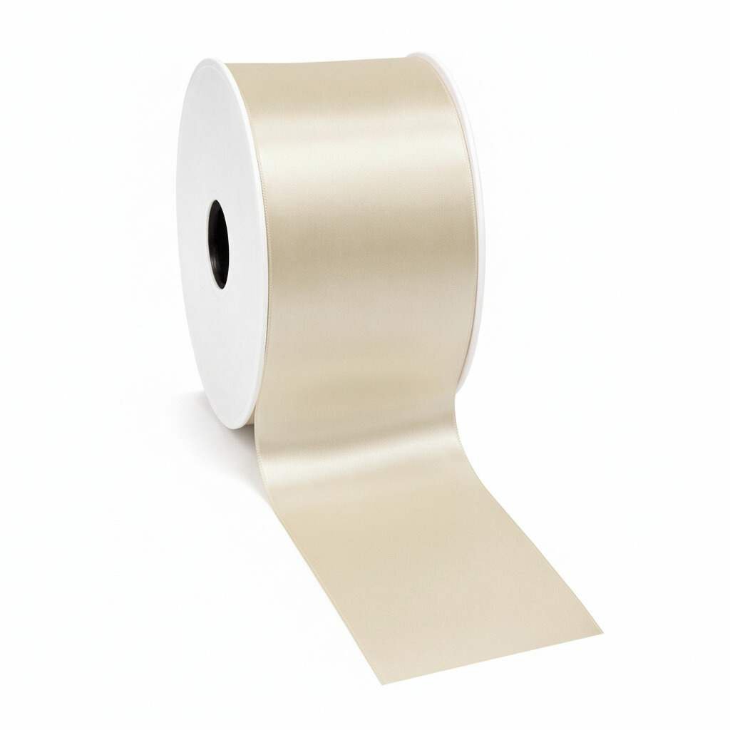 Rouwlint - Beige - Satijnlint
