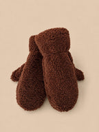 Zachte teddyhandschoenen