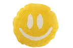 J-Line kussen Smiley Getuft - katoen - geel/wit