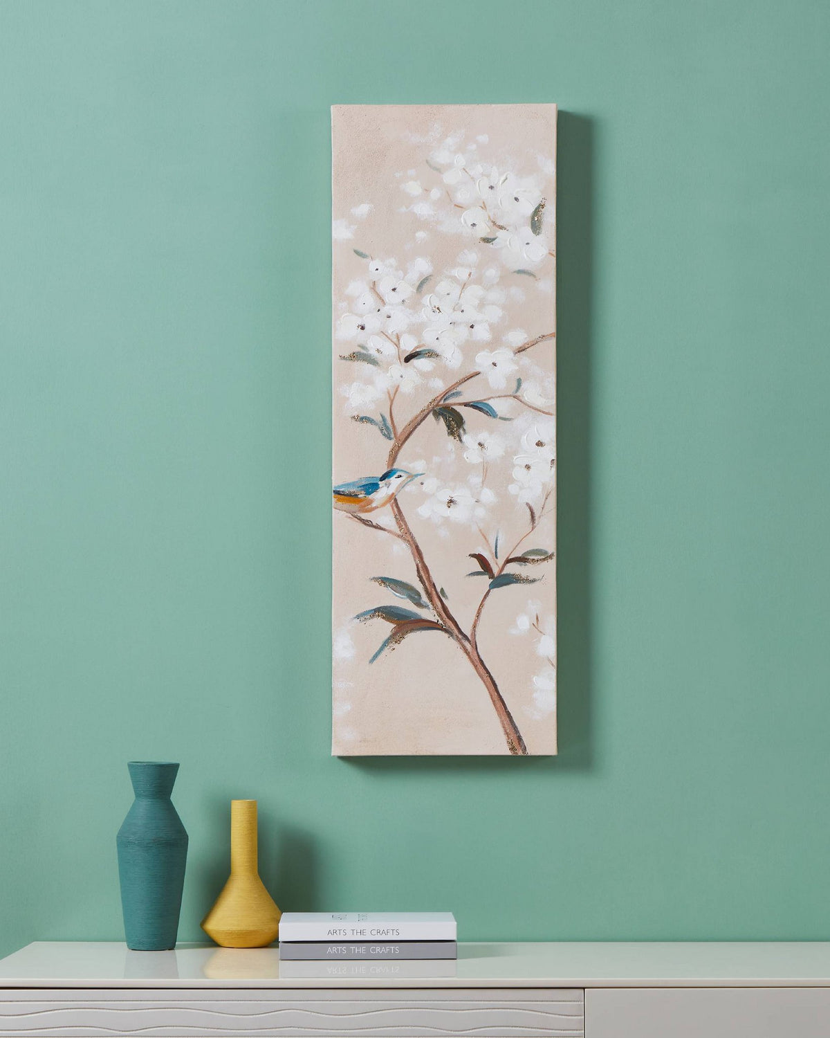Schilderij Alaminos Taupe 30x90 cm