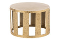 J-Line Gestreepte salontafel - aluminium - goud