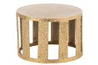 J-Line Gestreepte salontafel - aluminium - goud