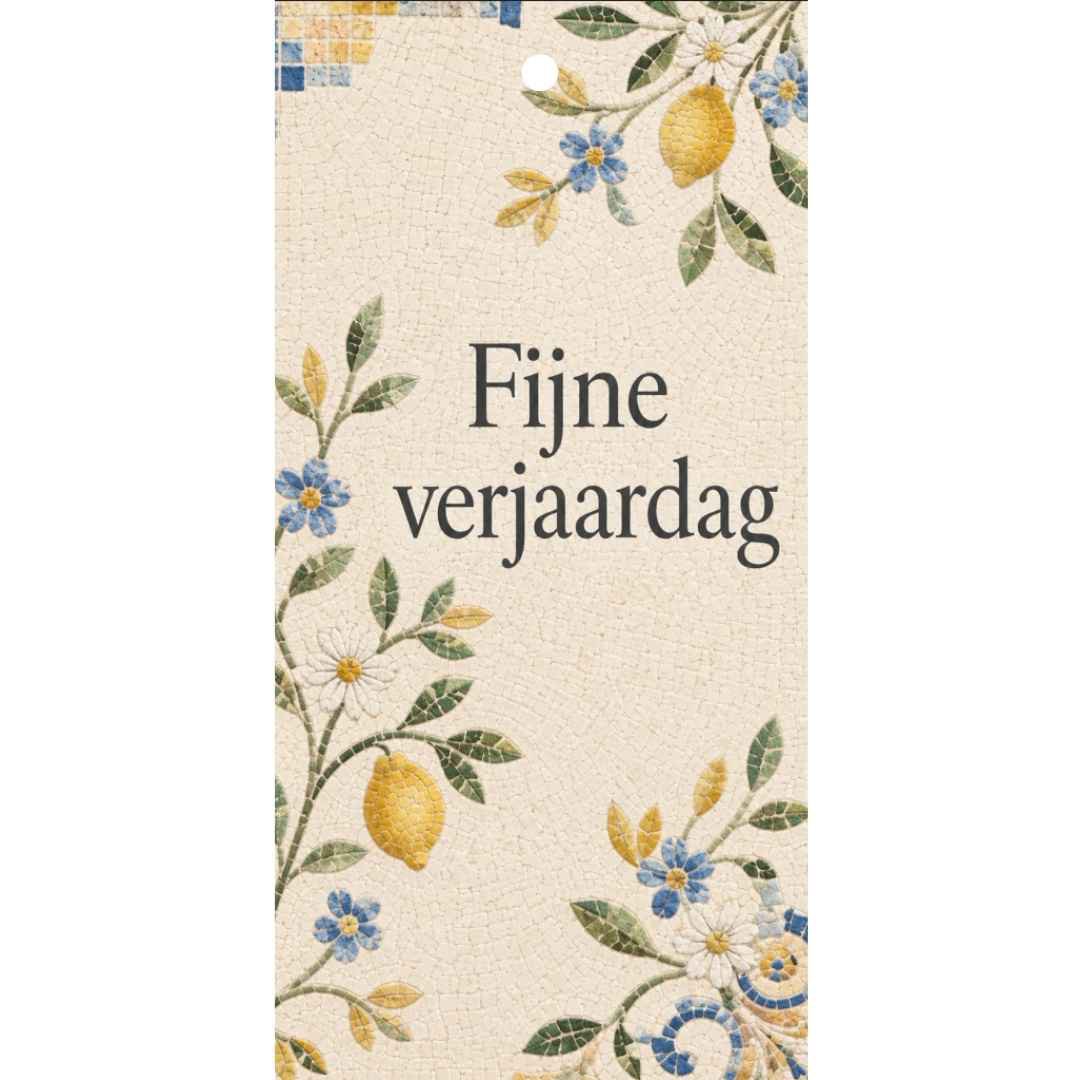 Cadeaukaartje - "Fijne Verjaardag" - 20 Stuks