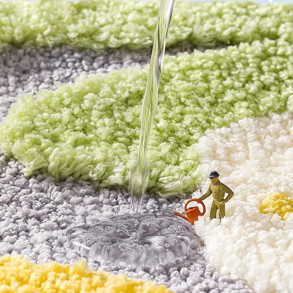 Tulpen Superzachte antislip microvezelmat 2000 gsm 40x60 cm, verpakking van 1 | Superabsorberende badvloerdeurmat