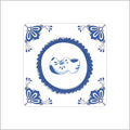 Wensetiket - delfts blauw –klomp – 250 stuks