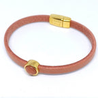 Timeless leren armband 24K verguld kleurrijk