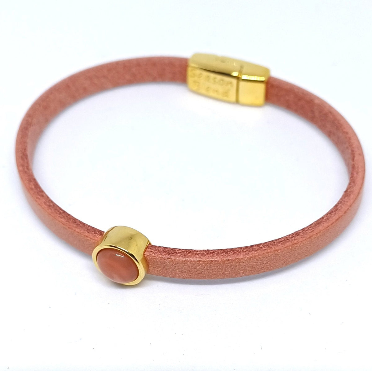 Timeless leren armband 24K verguld kleurrijk