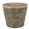 Bloempot Ø 12x10 cm Groen Keramiek