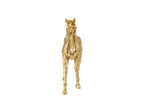 J-Line figuur Paard Rennen - polyresin - goud - S