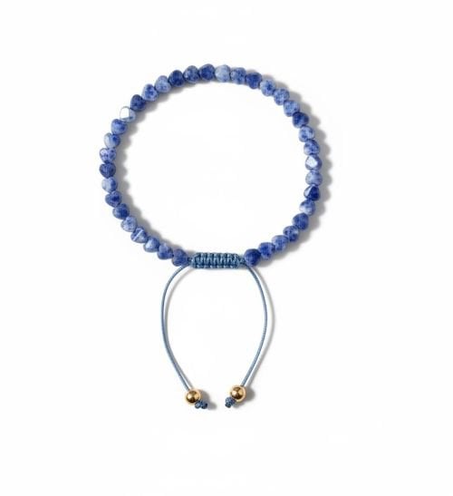 Dames armband Sodaliet 4 mm hartjes