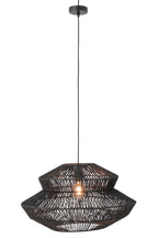 J-Line hanglamp Touw - metaal - zwart - S
