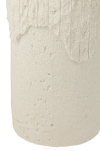 J-Line decoratie Sokkel Rocky Reliëf - polyresin - wit - L
