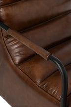 J-Line Fauteuil - leer - bruin
