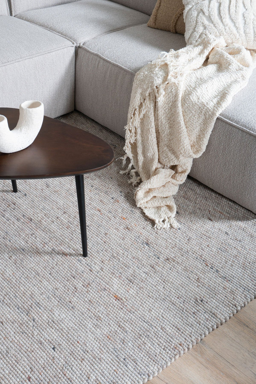 Vloerkleed Scott Donker Beige 240 x 340 cm