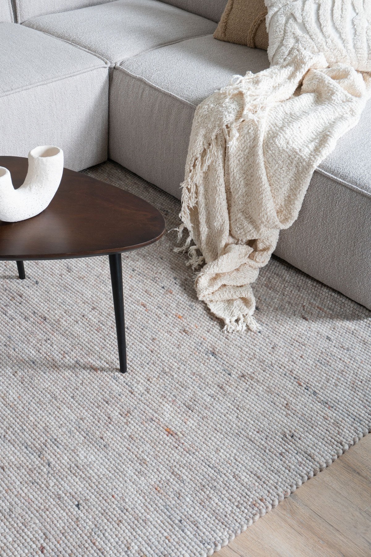 Vloerkleed Scott Donker Beige 240 x 340 cm