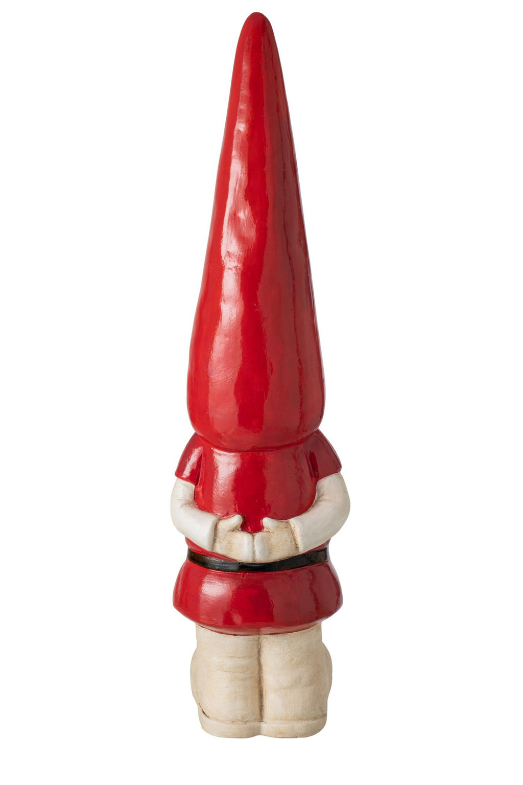 J-Line decoratie Kabouter - magnesium - donkerrood - large