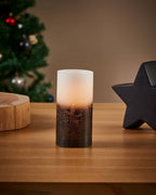 LED Kaars Amboriala Zwart 8x15 cm