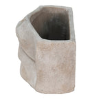 Bloempot Mond 26x16x16 cm Grijs Steen Bloempot Binnen