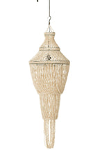 J-Line lampenkap Diasy - steen/schelpen - naturel