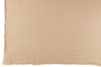 J-Line Plaid Teddy Strepen Stiksel Katoen/Polyester Beige