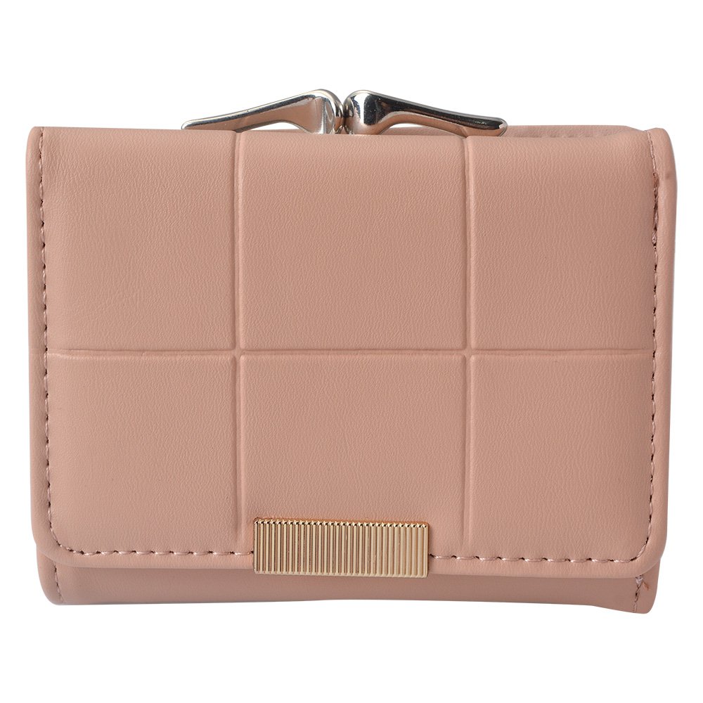 Portemonnee 10x8 cm Roze Kunstleer