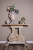 Bloempot Ø 14x13 cm Grijs Beige Terracotta