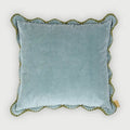 Kussenhoes | Mirage Scallop zachtblauwe kussenhoes van Sanctuary Living