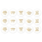 Text mix - Cadeaustickers op rol - 500 stuks