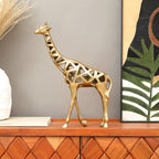 Decoratief gouden giraffebeeld – moderne huiskunst