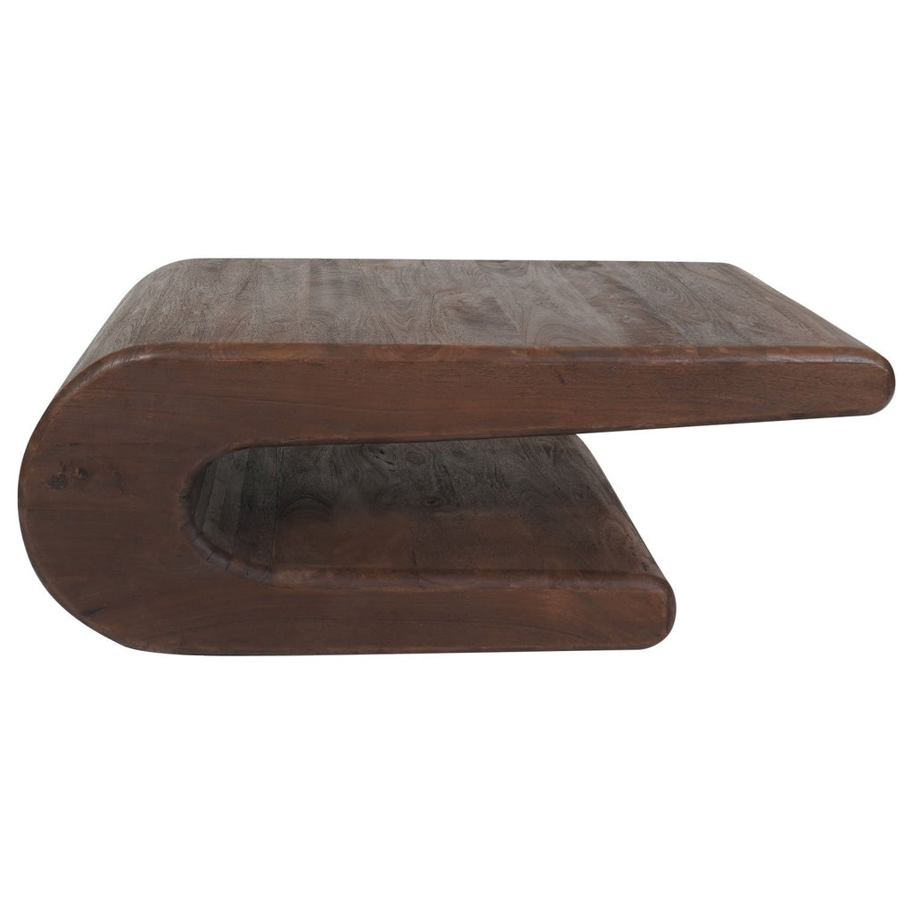 Salontafel Maan - Espresso Mangohout - 110 x 60 cm