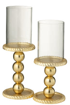 J-Line kaarshouder - aluminium - goud - L