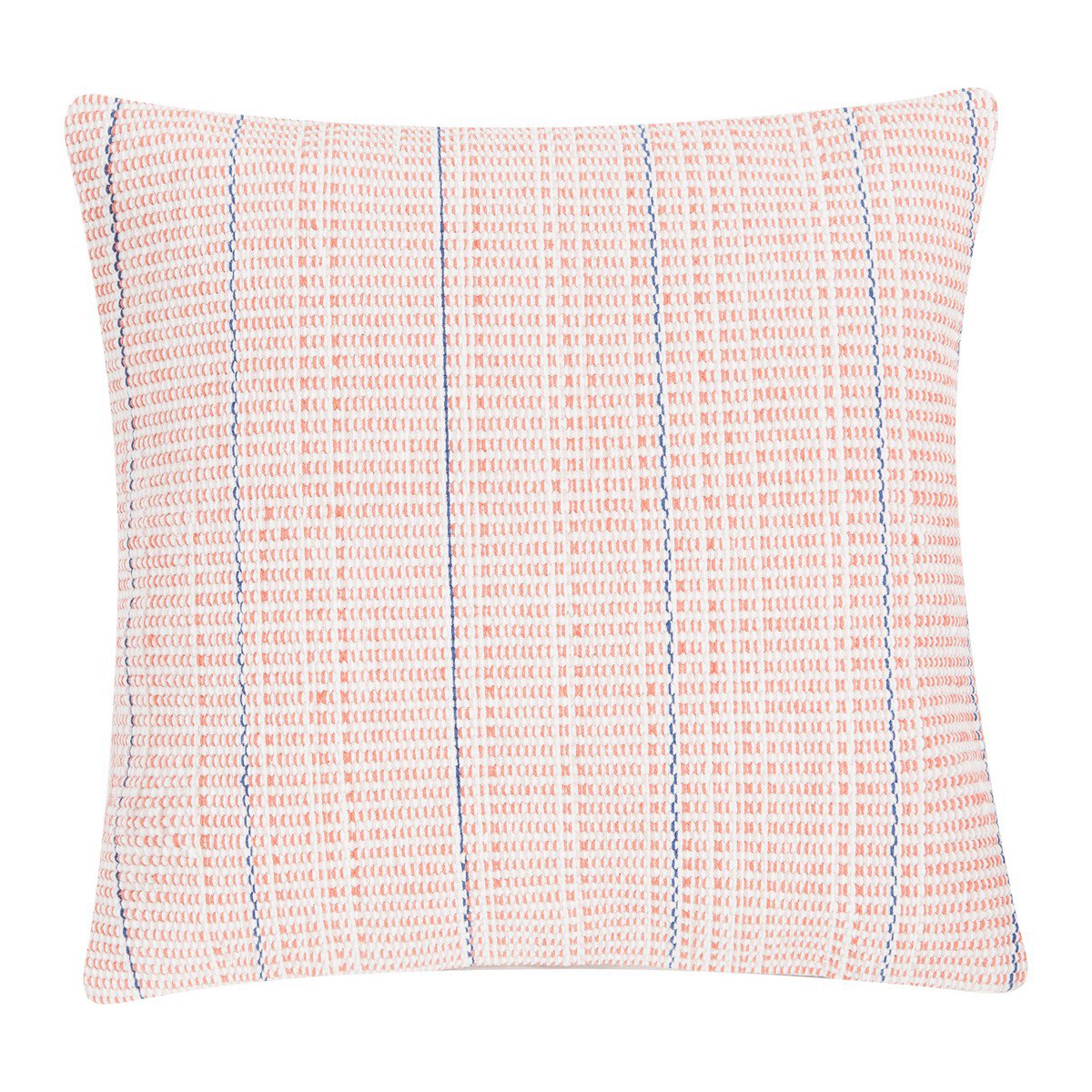 Vertical Stripe kussen oranje blauw 45x45cm
