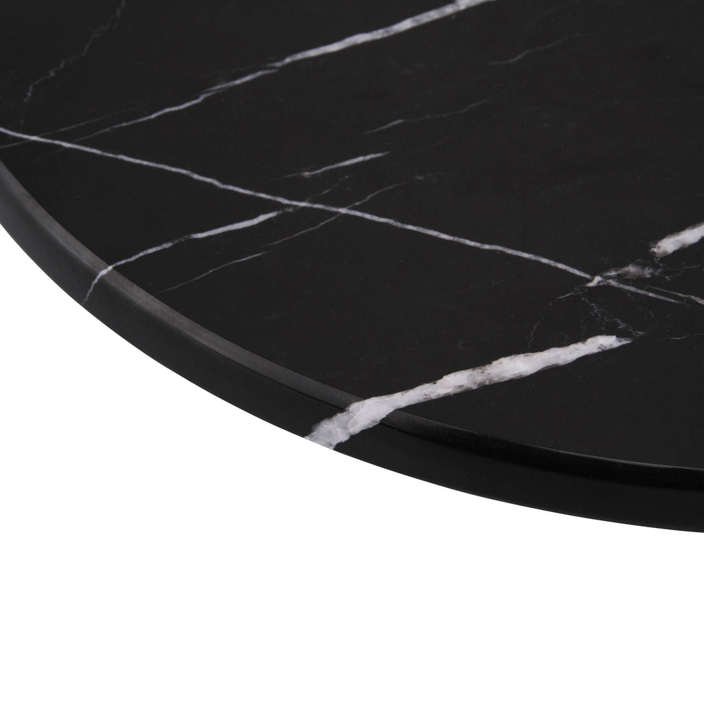 Marmer dienblad rond Ø30cm zwart
