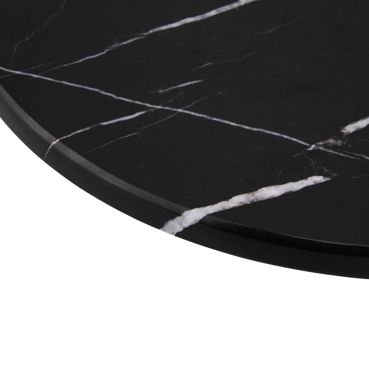 Marmer dienblad rond Ø30cm zwart