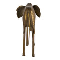 Beeld Olifant 50x16x50 cm Koperkleurig Metaal