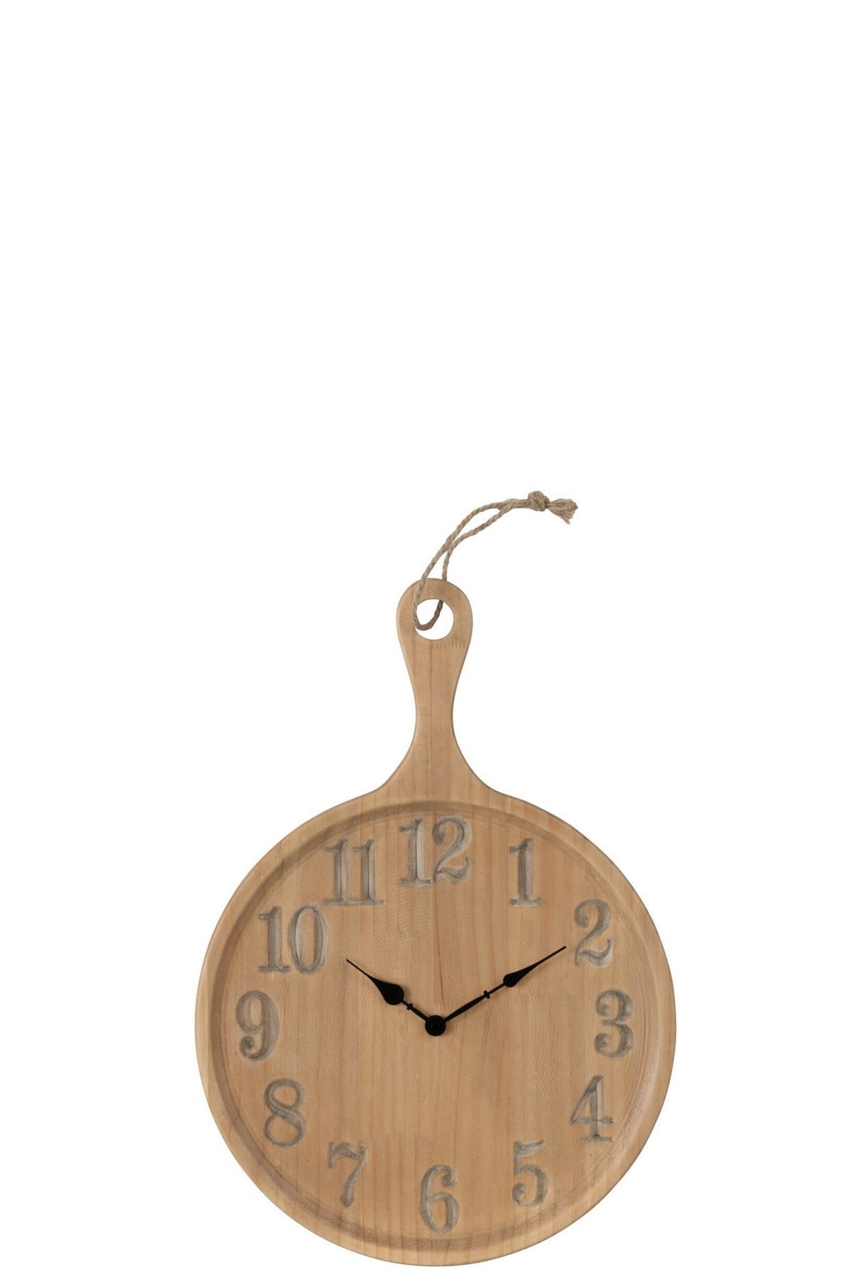 J-Line klok Plan Den - naturel - small - Ø 40 cm