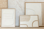 J-Line Schilderij Thibault Papier Wit/Beige