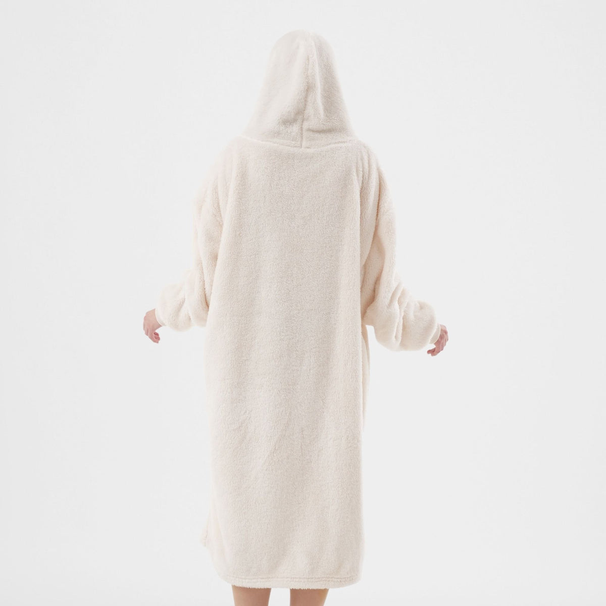 Textino Merry - Hoodie 70x110 cm - Volwassenen - Kerstmis - Bone White - Wit