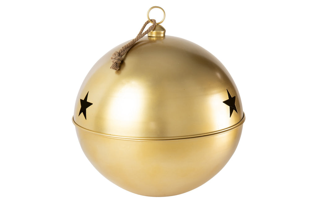 J-Line kerstbal Bal - ijzer - goud - extra L