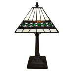 Tiffany Tafellamp 20x20x34 cm Beige Polyresin Tiffany Bureaulamp