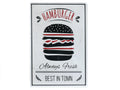 Hamburger Retro Wandbord 30x20