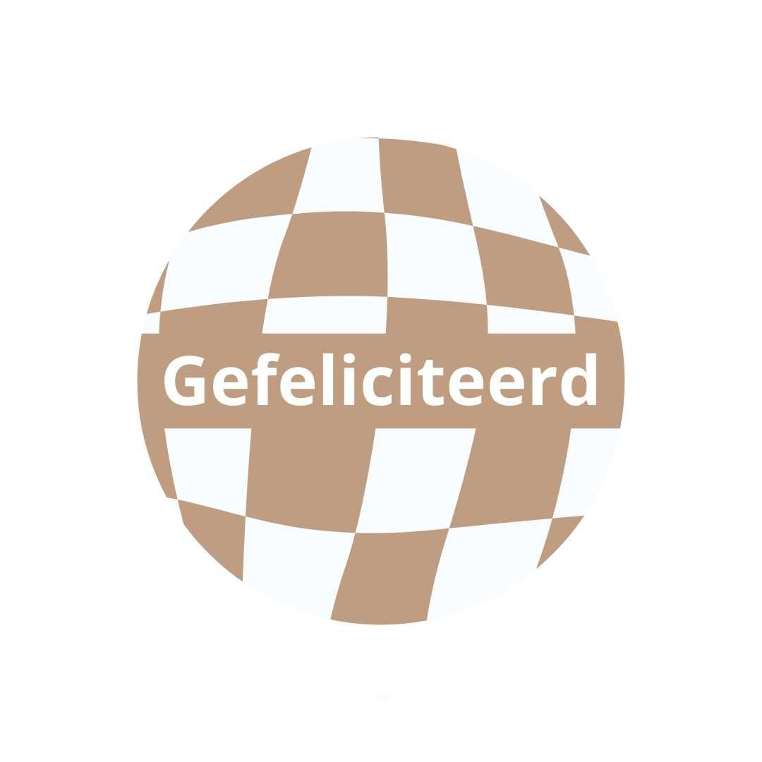 Etiketten – Gefeliciteerd - Kraft – 250 Stuks