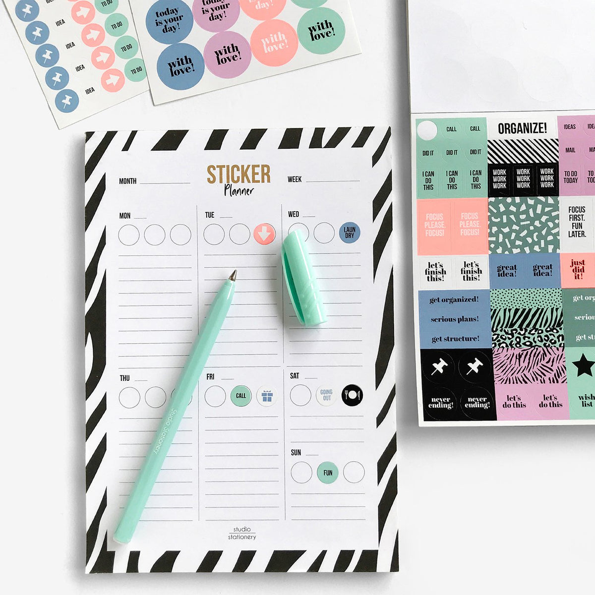 Stick it Stickerbook green, per 6 stuks